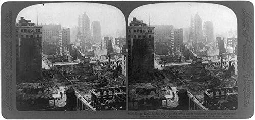 HistoricalFindings Fotó: Reprodukció,Kohl Épület,Földrengés & Tűz,1906-Ban,San Francisco,Kalifornia,CA