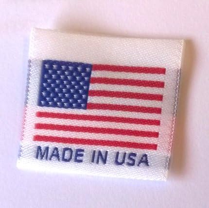 'Made in USA Címkék, Center Hajtogatott Kész Varrni, 1.25 x 1.25 (500 Címkék)