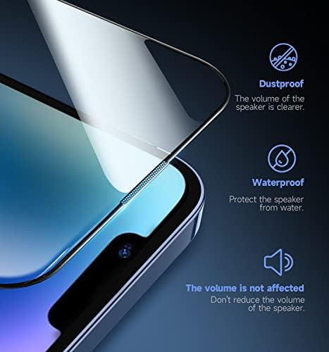 MÁGIKUS JÁNOS 2 Csomag iPhone 13/ iPhone 13 Pro/iPhone 14 6.1 colos Edzett Üveg kijelző Védő fólia, Auto Por-Elimináció