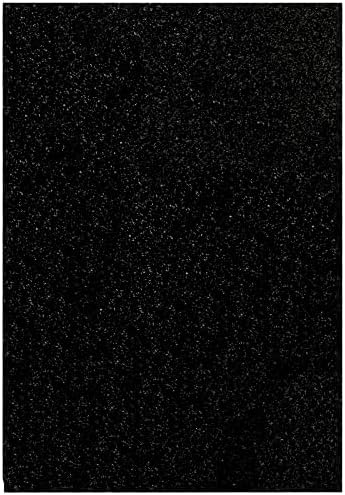 Fekete Csillogó Karton - 25 Lap A4-es Fekete Karton a Cricut, Fekete Csillogó Papír DIY Projekt, Scrapbooking, Meghívókat