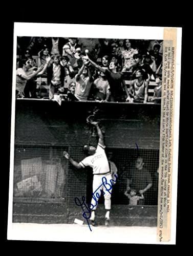 Gates Barna PSA DNS Aláírt 8x10 Eredeti 1972 Vezeték Fotó Tigrisek Autogram - Dedikált MLB Fotók