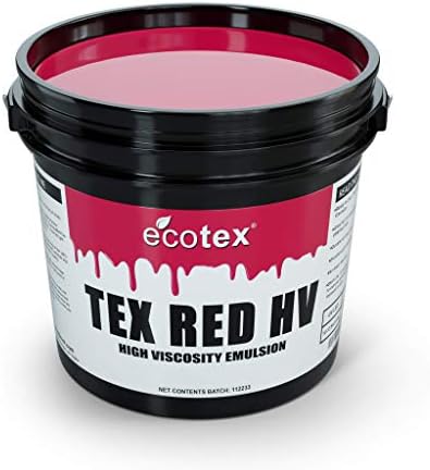 Ecotex® Tex Piros HV Emulzió (Pint - 16oz.) - Magas Viszkozitású Előre Érzékennyé szitanyomás Emulzió, a Plasztiszol,