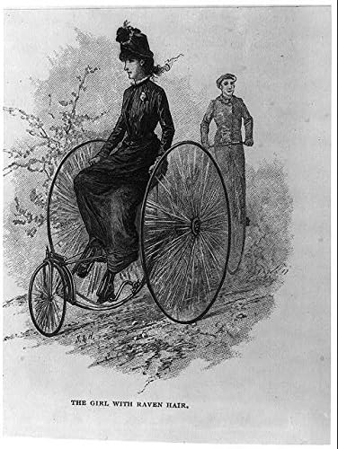 HistoricalFindings Fotó: A Lány, Holló Hajam,Kerékpár,Tricikli,Nő,Férfi,1885