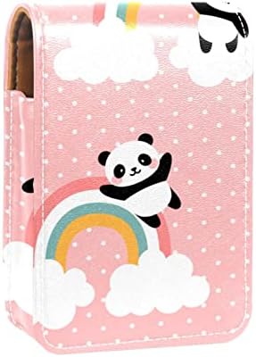 Cuki Panda Repül Az Égen Li pstick Szervező a Tükör Rúzs Tároló Doboz hordtáska