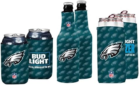 Bud Light & NFL Engedéllyel 6 Pack Premium Szigetelt Neoprén Koozy Borító Készlet, 2/2 Szódavíz/2 Üveg - Könnyű & Összecsukható