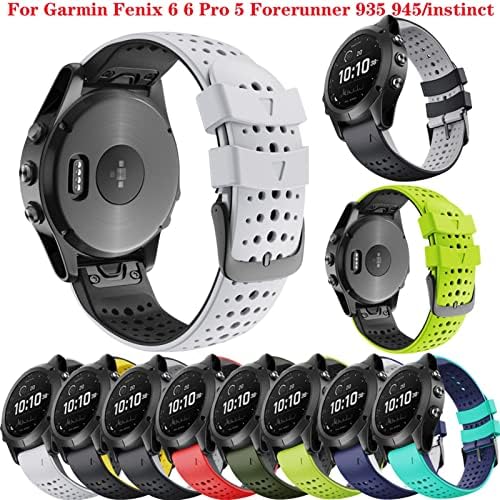 GANYUU 22mm Quickfit Watchband a Garmin Fenix 7 6 6Pro 5 5Plus Szilikon Sáv a Megközelítés S60 S62 Forerunner 935 945