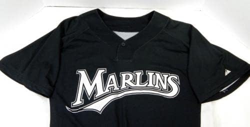 2009 Florida Marlins Andy Gonzalez 50 Játék Használt Fekete Jersey BP ST XL DP14342 - Játék Használt MLB Mezek