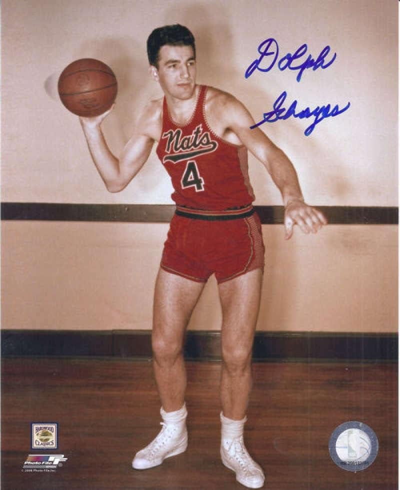Dolph Schayes Dedikált/Aláírt Syracuse Állampolgárok 8x10 Fotó 13171 - Dedikált NBA-Fotók