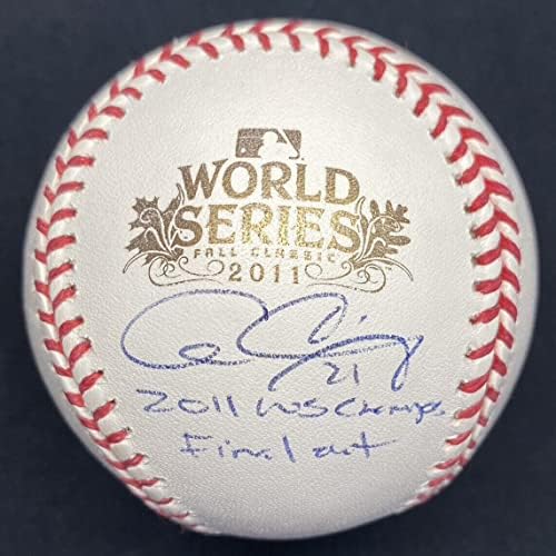 Allen Craig 2011 WS Champs Utolsó Aláírt 2011-es World Series Logó Baseball SZÖVETSÉG - Dedikált Baseball