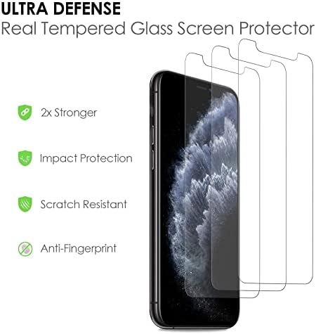 VectorTech képernyővédő fólia iPhone 11 Pro Max-iPhone Xs Max 6.5 Inch-es, Edzett Üveg Film, 3-Pack
