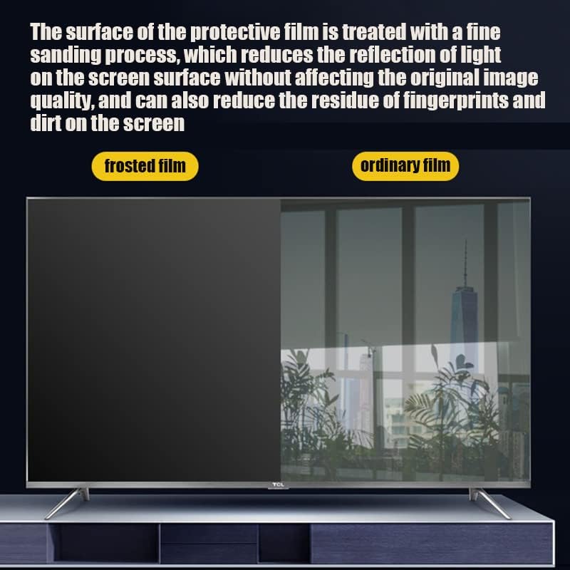 Matt, Tükröződésmentes TV Képernyő Védő - Ultra Clear/Anti-Reflektív Anti-Kék Fény Anti-UV képernyővédő fólia Panel