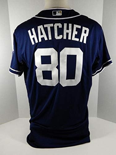 2012 San Diego Padres Joe Thatcher 80 Játék Kiadott Haditengerészet Jersey - Játék Használt MLB Mezek