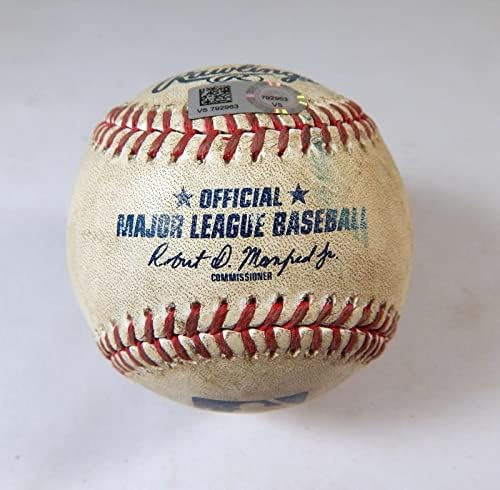 2022 Atlanta Braves Mia Marlins Játék Használt Baseball Jézus Luzardo Matt Olson Szabálytalan Játékban Használt Labdák