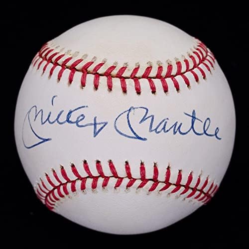 Mickey Mantle Aláírt Dedikált OAL Yankees Baseball SZÖVETSÉG Osztályozott 8 - Dedikált Baseball