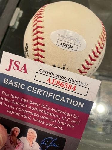 Ken Burkhart Bíró Egyetlen Dedikált Baseball Szövetség Hitelesített - Dedikált Baseball