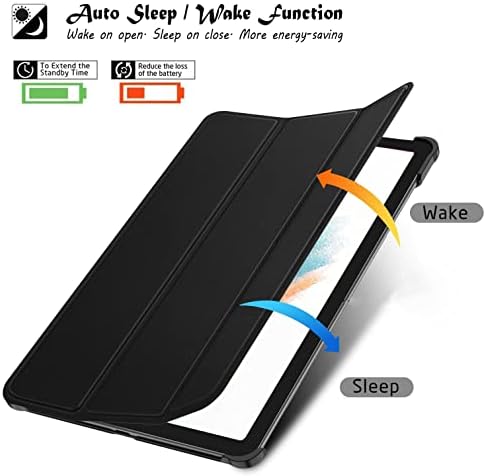 Robustrion Okos Trifold Nehéz Vissza kihajtható Állvány Esetben Fedezi a Samsung Galaxy Tab A8 10.5 hüvelykes [SM-X200/X205/X207]