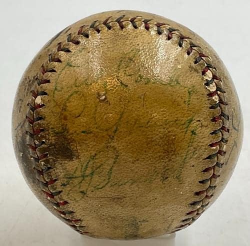 Babe Ruth Lou Gehrig Aláírt Lou Gehrig 1930 Home Run Baseball HOF AUTO SZÖVETSÉG LOA - Dedikált Baseball