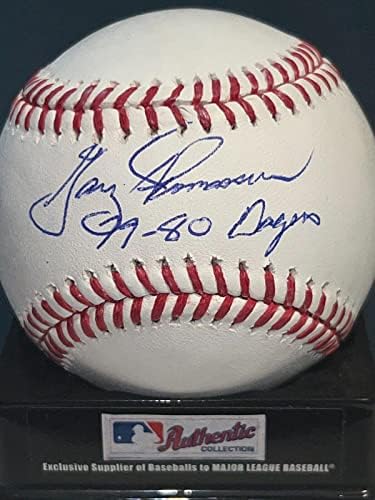 Gary Thomasson Los Angeles Dodgers 1979-80 Aláírt Oml Baseball - Dedikált Baseball