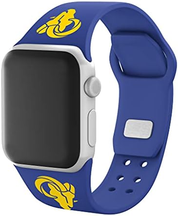 A játék Los Angeles Rams Szilikon Sport Karóra Zenekar Kompatibilis Apple Watch38/40/41 mm-es