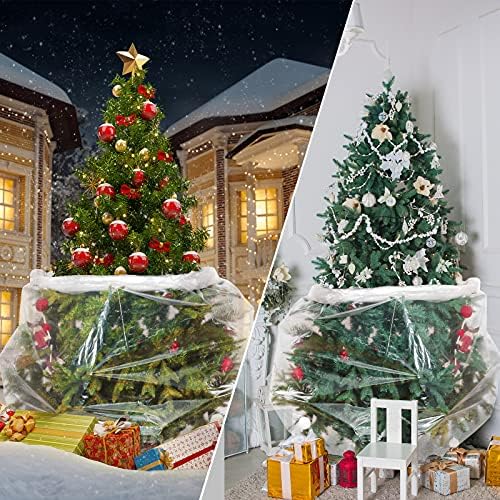 3 Db karácsonyfa Poli Eltávolítása Tároló Táska karácsonyfa Műanyag Rendelkezésére Táska karácsonyfa Tartály Függőleges