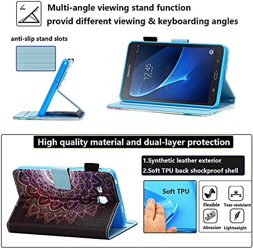 UUcovers Esetben a Samsung Galaxy Tab Egy 7.0 inch -os Tabletta SM-T280/T285 a tolltartó Kártya Zsebbel PU Bőr Állni,