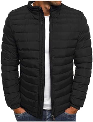Férfi Kabát, Plusz Méretű Hosszú Ujjú Kabátok, Férfi Trend Aktív Téli Magas Nyak Zip Fel Kabátok Alkalmas Szilárd Color1
