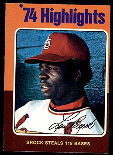 1975 O-Pee-Chee 2 Brock Lop 118 Bázisok Lou Brock St. Louis Cardinals (Baseball Kártya) VG/EX Bíborosok