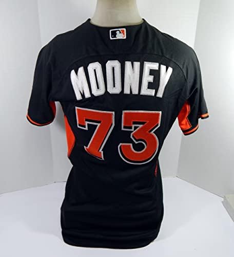 Miami Marlins Peter Mooney 73 Játék Használt Fekete Játék Jersey 44 DP44097 - Játék Használt MLB Mezek