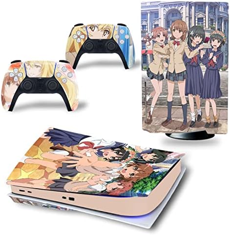 TANMii a PS5 Bőr Lemez Kiadás Anime Konzol, valamint Vezérlő, műanyag Fedelet Bőr Pakolások a PS5 Lemez Verzió 43234