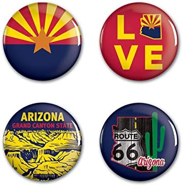 WinCraft Cél Arizona State/Arizona Gomb 4 Pack 1 1/4 RoundState/Arizona Gomb 4 Pack 1 1/4 Kerek, Multi, NA