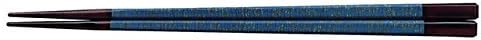 Fukui Kézműves 3-1327-4 Chiyo Papír Kék Tsumugi, 8.3 cm (21.0 cm), Letörés Tér Pálcika (Made in Japan), Átmérő 1.4 inch