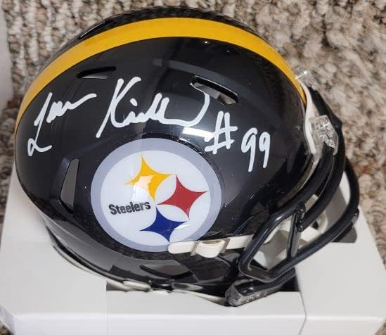 Dedikált Levon Kirkland Pittsburgh Steelers mini sisak w/COA & show jegy