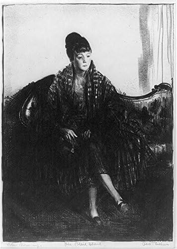 HistoricalFindings Fotó: Emma egy Kockás Kendő,1923,George Bellows,Nő,Kanapé