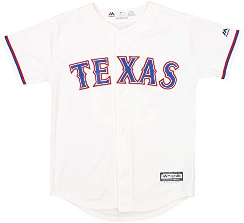 Outerstuff Nagy Fiúk Ifjúsági (8-20) Texas Rangers Nomar Mazara 30 MLB Király Bázis Haza Replika Jersey